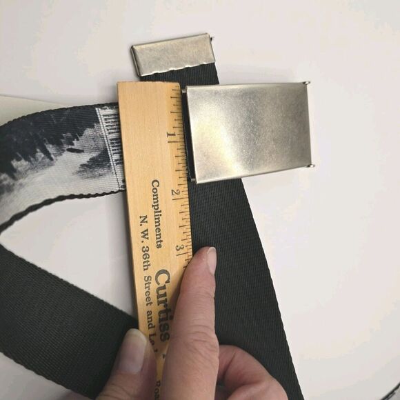 Buckle Down Harry Potter The New York Ghost Mens Belt Black White Cut To Size - Picture 8 of 8